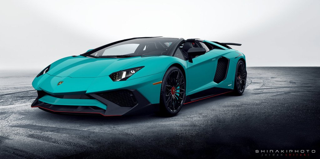 Lamborghini Aventador SV Roadster front angle