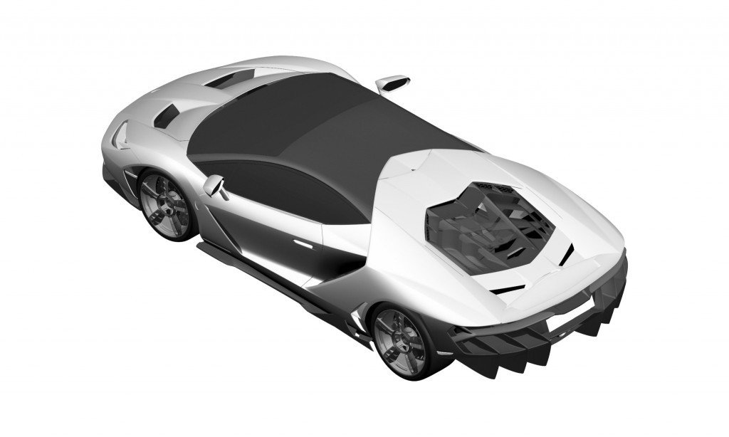 Lamborghini Centenario LP770-4 Patent Drawings-2016 Geneva Motor Show-2