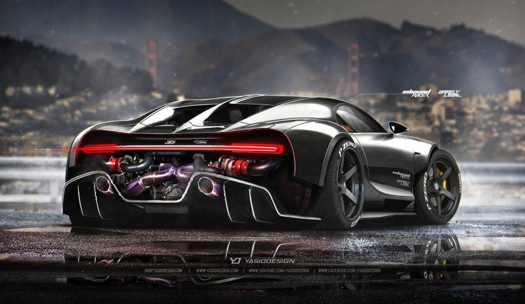 Bugatti Chiron Racecar Rendering by YasidDESIGN