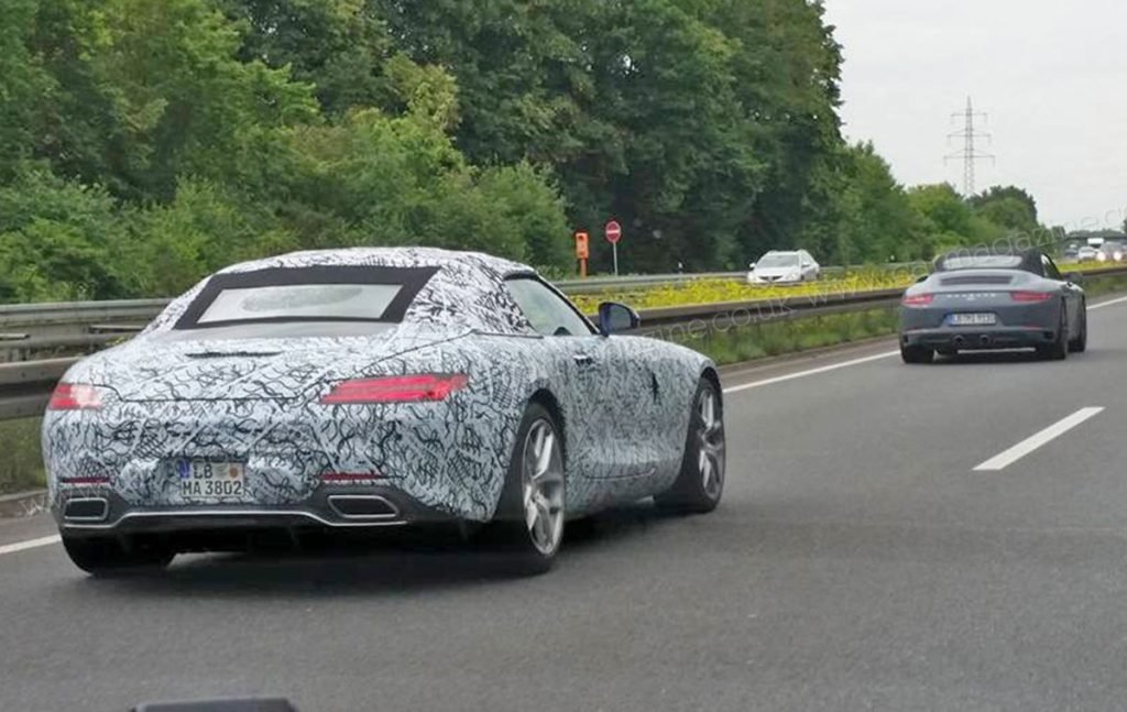 Mercedes-AMG GT Roadster spy shots-1