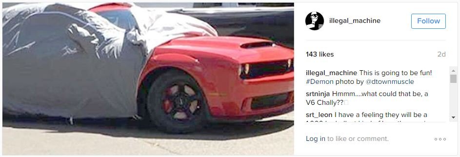 Dodge Challenger SRT Demon images leaked-2