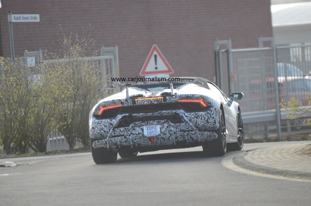 Lamborghini Huracan Performante Spyder-spy shots-Nurburgring-1