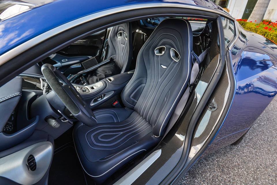 Striking Blue Aston Martin One-77 For Sale in the US-6