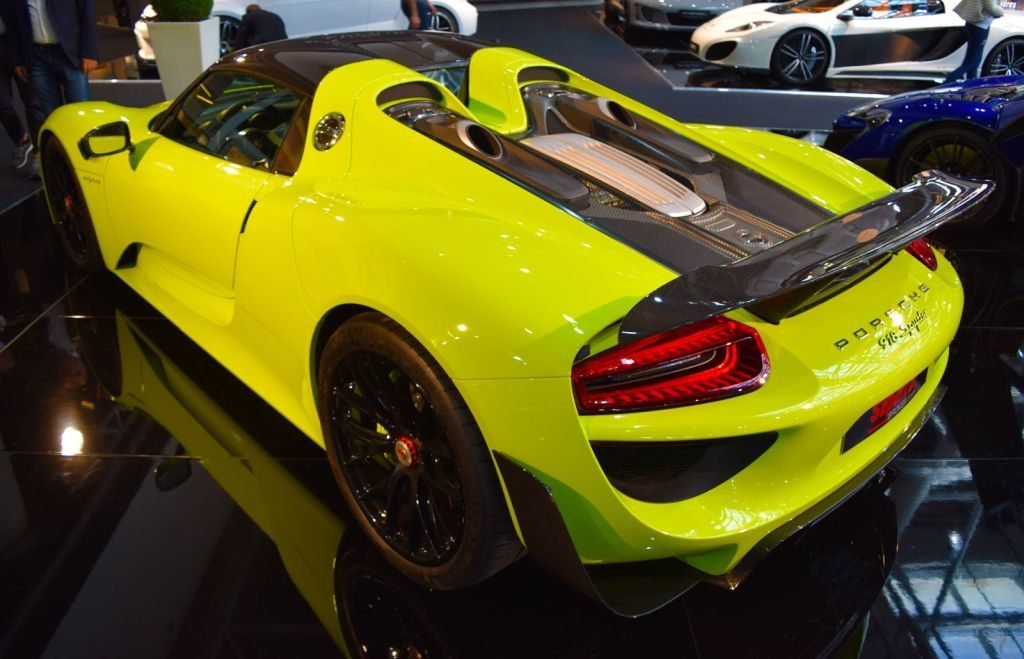 Acid Green Porsche 918 Spyder Weissach for sale-1