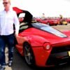 Chris Evans in his Ferrari LaFerrari
