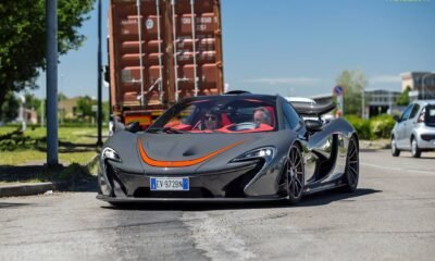 Horacio Pagani driving a Mclaren P1 supercar