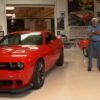 Jay Leno with a Dodge Challenger SRT Hellcat