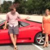 Women in a Ferrari 360 Modena