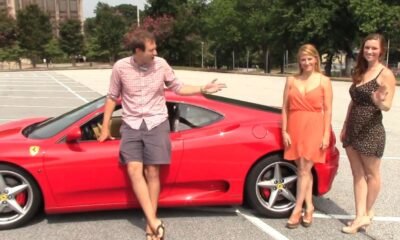 Women in a Ferrari 360 Modena
