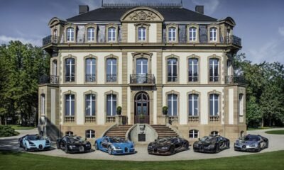 All six Bugatti Veyron Legends at Monterey
