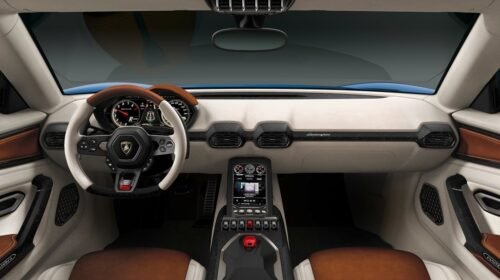 Lamborghini Asterion LPI 910-4 hybrid supercar interior