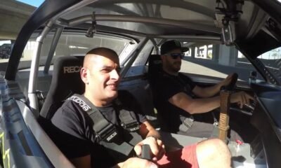 Chris Harris rides the Hoonicorn with Ken Block
