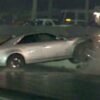 Cadillac CTS-V Drag strip crash