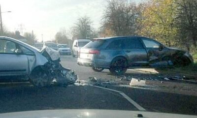 David Beckham crashed his Audi RS6 Avant