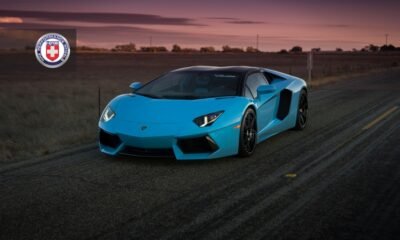 Lamborghini Aventador with HRE RS101 in Satin Black