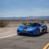 Lewis Hamilton in a Koenigsegg Agera HH at Gumball 3000