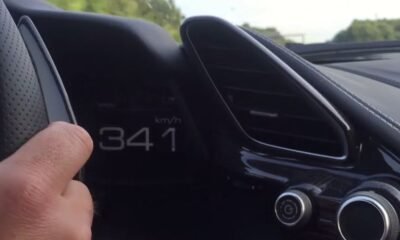 Ferrari 488 GTB top speed Autobahn run