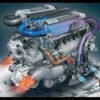 Bugatti Veyron W16 Engine cutaway