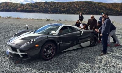 Used Honda rescues beached Pagani supercar