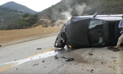 Noob crashes BMW at Mullholland