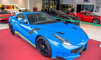 Blue Ferrari F12 TdF Spotted in Luxemburg-1