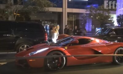 Lewis Hamilton and Justin Bieber spotted in a LaFerrari in Beverly Hills