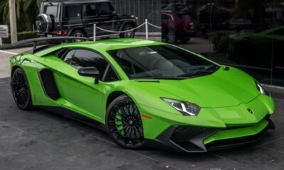 Green Lamborghini Aventador for sale in the US- Prestige Imports Miami-1