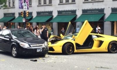 Lamborghini Aventador Crash