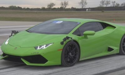 Twin-Turbo Lamborghini Huracan half mile world record