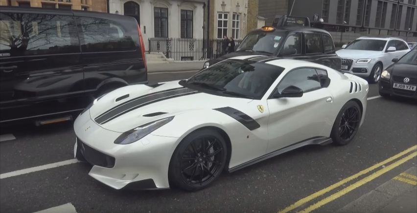 Gordon Ramsay's Ferrari F12 TDF in London