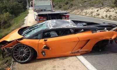 Lamborghini Bicolore Crash in France-2