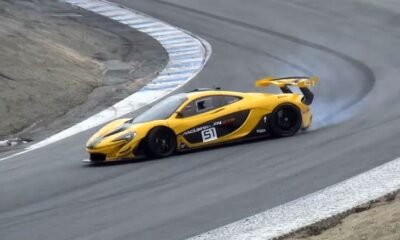 McLaren P1 GTR almost crashes at Laguna Seca