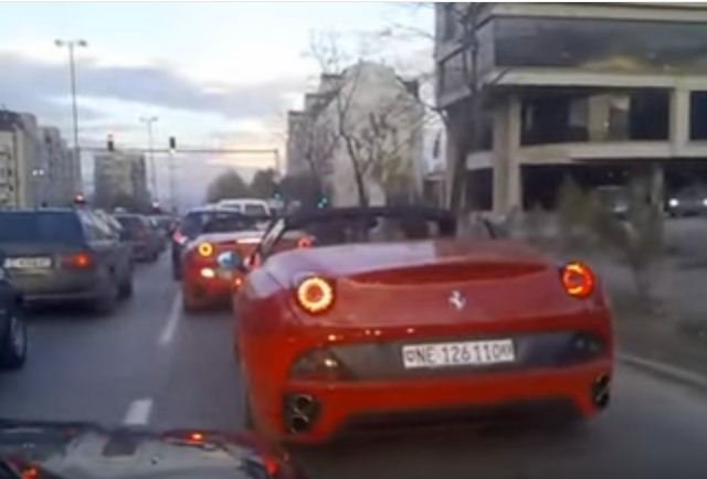 Ferrari crash caught on tape 2