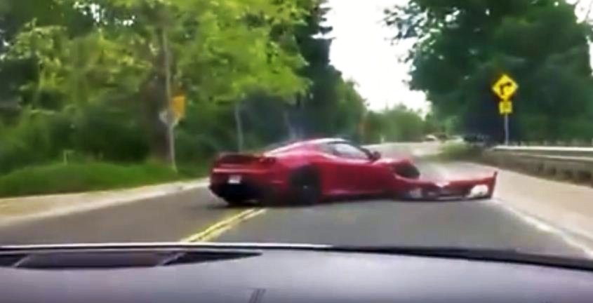 Ferrari crash caught on tape-3