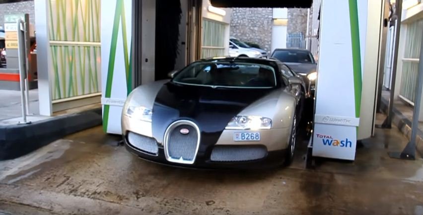 How not to wash a Bugatti Veyron