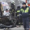 Lamborghini Murcielago crashed in Moscow