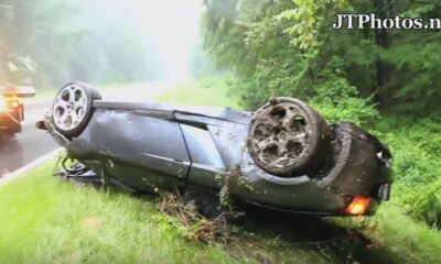 Lamborghini crash caught on tape 1