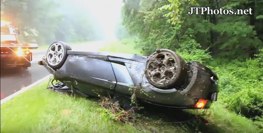 Lamborghini crash caught on tape 1