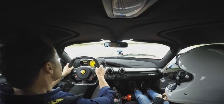 On board LaFerrari at 215 mph