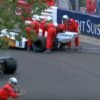 Crane drops McLaren F1 car during Monaco Vintage GP