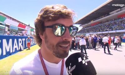 Fernando Alonso at MotoGP Italian GP at Mugello