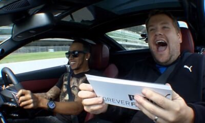 Lewis Hamilton interviewed by James Corden