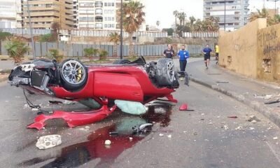 Porsche 911 GT3 crashed in Lebanon