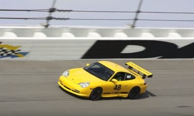 Porsche GT3 tire blowout at 150 mph