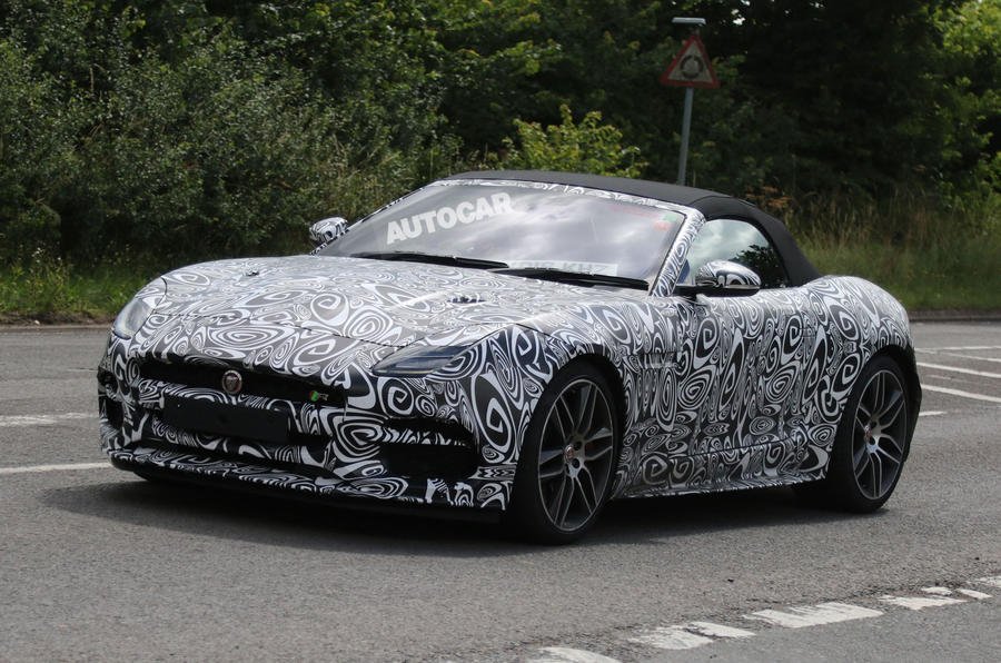 Jaguar F-Type R facelift spy shots-1