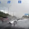Lamborghini Murcielago crash- Russian dashcam