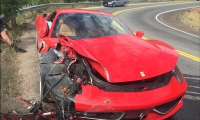 26-year old Subaru owner wrecks a Ferrari 458 Italia