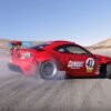 Ryan Tuerck drifting his Ferrari-powered Toyota GT4586 at Willow Springs