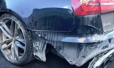 Valentino Rossi crashes his Audi RS6-2