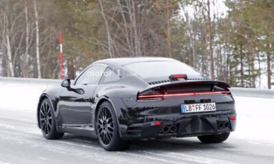 2019 Porsche 911 spy shots-tail lights